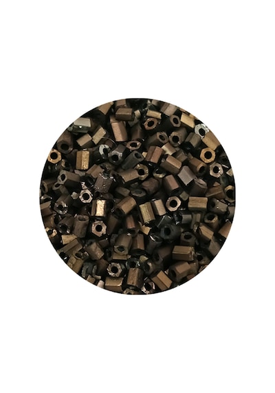 Kesme Cam Boncuk 2mm - 20 Gram - Mat Kahverengi -bnc348
