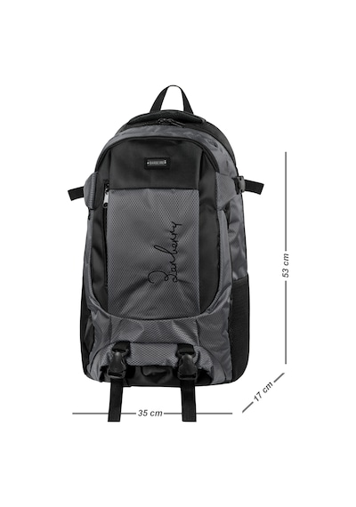 Galb Leather Spor Seyahat Gunluk Outdoor Bel Ve Omuz Destekli Cift Suluklu Laptop Bolmeli Dagci Si gri
