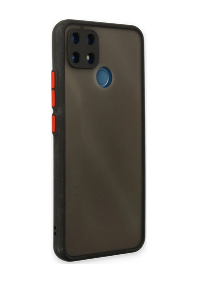 Newface - 689 - Realme C25 Kılıf Montreal Silikon Kapak - Csmo-tex - - Siyah Sıyah