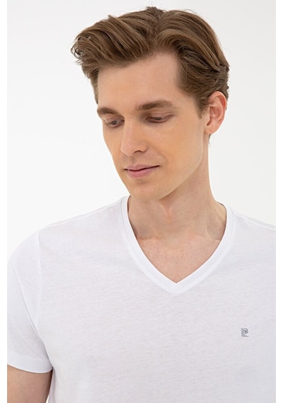 Pierre Cardin Slim Fit Basic V Yaka T-shirt Çok Renkli