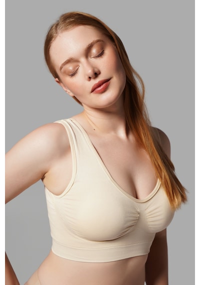 Toparlayıcı Balensiz Pedli Büstiyer 5040 Bej