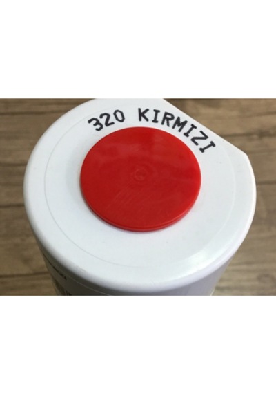 400ml Tampon Boyası Parlak Kırmızı Sprey Boya Akrilik Kırmızı
