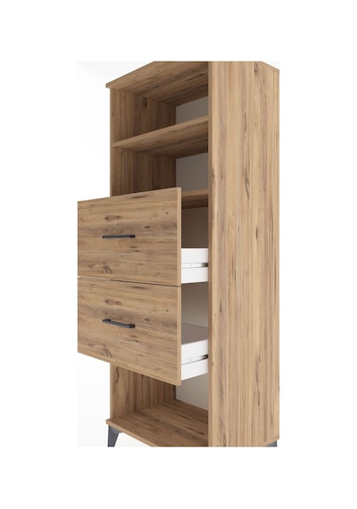Hyperion Dolap 2 Raflı 2 Çekmeceli 60x44x163 Çam-çam Çam