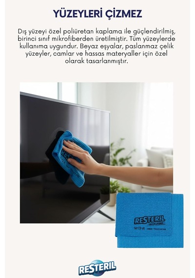 Tr Mikrofiber Bez, 3 Boyutlu Yüzey, Bebek Ve Çocuk Hijyen Seti, 37x37 Cm, 2'li Paket Genel