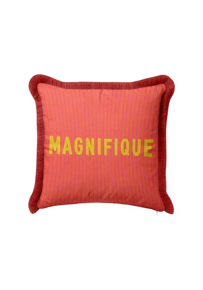 Magnifique Çizgili Fuşya Mercan Saçaklı Yastık Kılıfı-yazı Retro Sarı Bordo Püsküllü Kırlent Kılıfı Kayıp Yörünge Mira Magnifique Çizgili Fuşya Mercan Saçaklı Yastık Kılıfı-yazı Retro Sarı Bordo Püsküllü Kırlent Kılıfı Kayıp Yörünge Mira