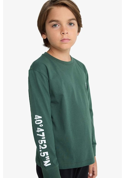 Defacto %100 Pamuklu Baskılı Pijama Takımı Erkek Çocuk F3346A825WN Yeşil Defacto %100 Pamuklu Baskılı Pijama Takımı Erkek Çocuk F3346A825WN Yeşil