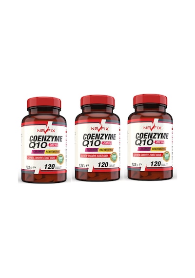 Nevfix Coenzyme Q10 200 MG Koenzim Q10 120 Tablet X 3 Kutu