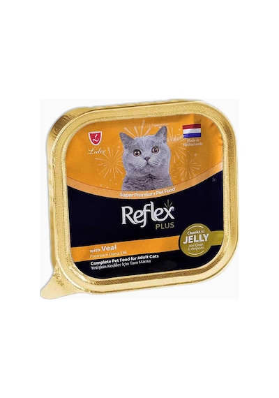 Reflex Plus Jöle İçinde Et Parçacıklı Dana Etli Yetişkin Kedi Maması 85 G