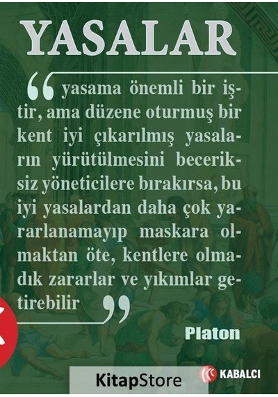 Yasalar - Platon - Kabalcı Yayınevi