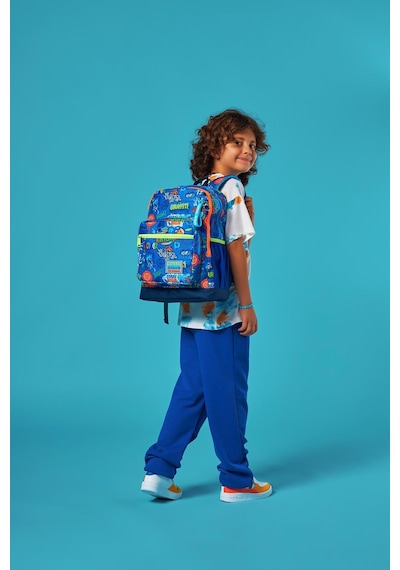 Coral High Kids Turuncu Lacivert Basketbol Desenli Okul Sırt Çantası T23767 Coral High Kids Turuncu Lacivert Basketbol Desenli Okul Sırt Çantası T23767