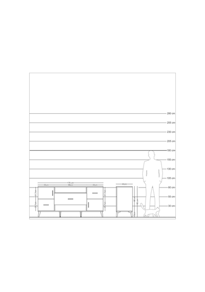 Hyperion Konsol 2 Raflı 3 Çekmeceli 2 Kapaklı 176x44x83 Çam-antrasit Antrasit Hyperion Konsol 2 Raflı 3 Çekmeceli 2 Kapaklı 176x44x83 Çam-antrasit Antrasit