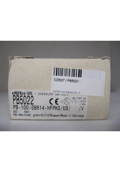 Ifm Pb5022 Pressure Sensor