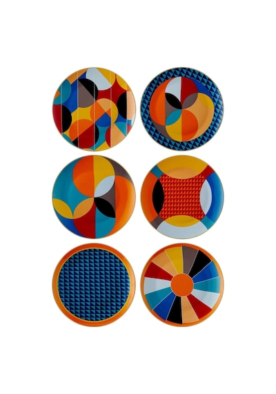 The Mia Shapes Servis Tabağı 6 Kişilik