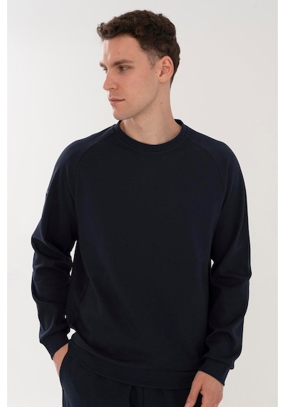 Maraton Regular Erkek Bisiklet Yaka Lacivert- Sweatshirt Lacivert-
