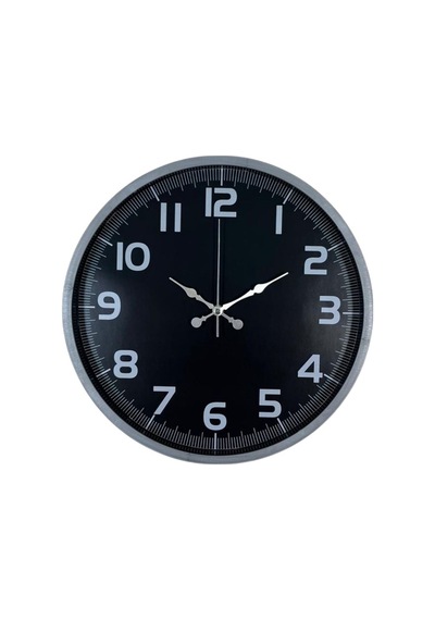 Gri Zarafet 36 Cm Duvar Saat Çok Renkli