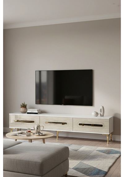Tsa1806btg Rany Tv Sehpası Beyaz-traverten-gold 180cm Beyaz - Traverten - Altın Tsa1806btg Rany Tv Sehpası Beyaz-traverten-gold 180cm Beyaz - Traverten - Altın