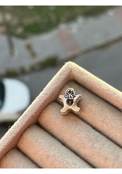 Mutlu Kardan Adam Charm Gümüş