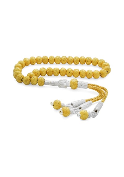 El İşçiliği Küre Kesim Gold-Silver Mini Boy 1000 Ayar Gümüş Kazaz