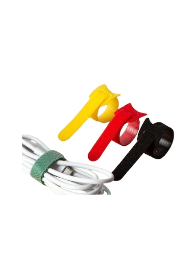 Tek-iş 10 Mm X 19 Cm Kablo Düzenleyici Kablo Bağı Cırt Cırt Bant Sök Tak Kullan 6 Adet
