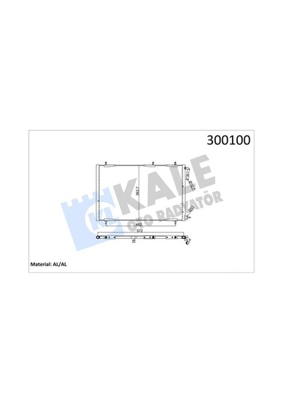 Klima - 49 - Radyatörü Kondenser Peugeot P206 98-09 1.1-1.4-1.6-2.0-1.4hdı-1.6hdı Mt - Dpmıx-hb - Kurutucusuz 552x363x16
