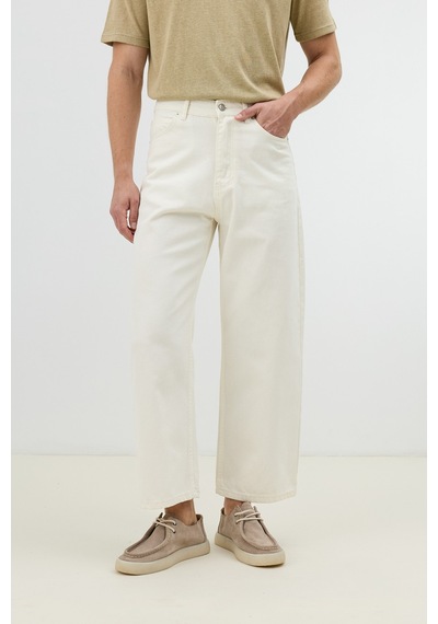 Antioch Relax Fit Erkek Jean Ekru
