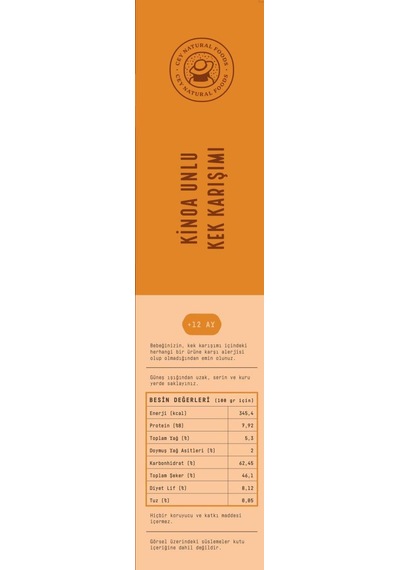 Cey Kinoa Unlu Kek Karışımı 265gr