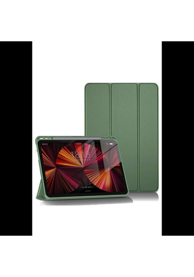 İpad Pro 11 2024 Kılıf Tablet Smart Kılıf - Koyu Yeşil Diğer