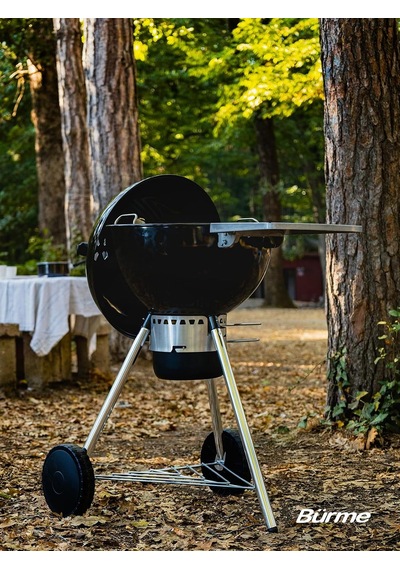 Partner 45.05 Black Masalı Profesyonel Kömürlü Barbekü - Mangal - Bbq Diğer