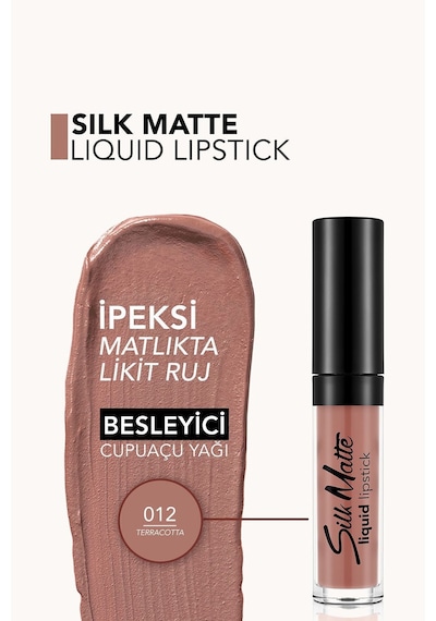 Flormar Silk Matte Kurutmayan Likit Mat Ruj 012 Terracotta