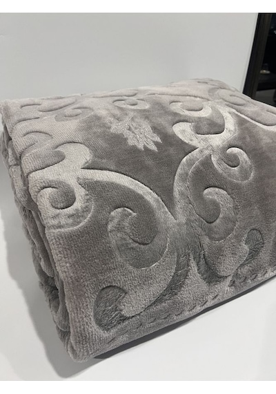 Merinos Pırıltı Battaniye Çift Kişilik Gri Renk 220 X 240 Boyut/ebat Gri