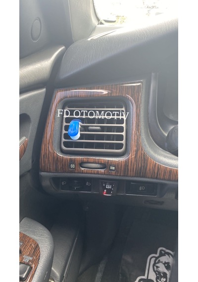 Toyota Uyumlu Carina Koyu Meşe Desen / Full Set / Torpido Konsol Kaplama