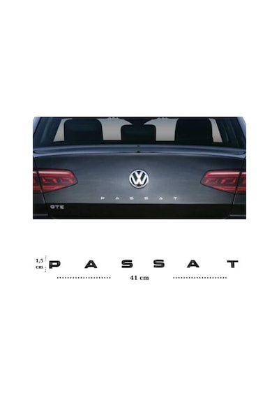 Yeni Passat Yazısı Krom Volkswagen Passat Bagaj Yazısı