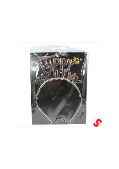 Happy Birthday Plastik Taç - Gümüş 0-99