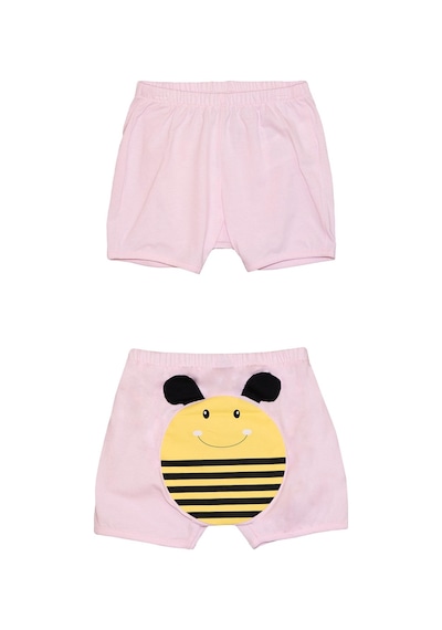 Lovetti Açık Pembe Kız Çocuk Arı Baskılı Şort 9440P016 Pembe