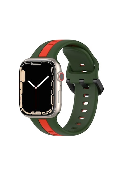 Ayrex Uyumlu 42mm Spor Görünümlü Krd-94 Silikon Kordon Koyu Kırmızı