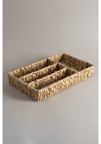 Koza Home Meander Su Sümbülü Saklama Düzenleme 45x 25x6 Cm 9077 Naturel