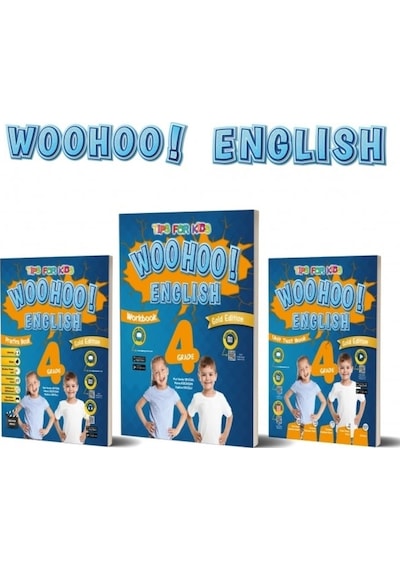 Kırmızı Beyaz 4. Sınıf Wooho Englısh Course+a Ctivity&materia Book