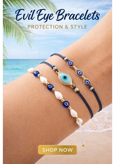 Evil Eye Bileklik Seti Koruma & Stil Bir Arada Diğer