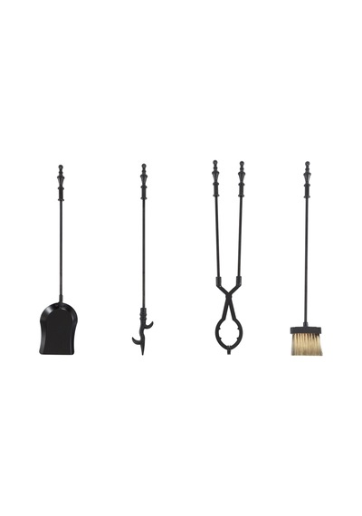 Classıc Black Şömine Aksesuar Seti 80cm