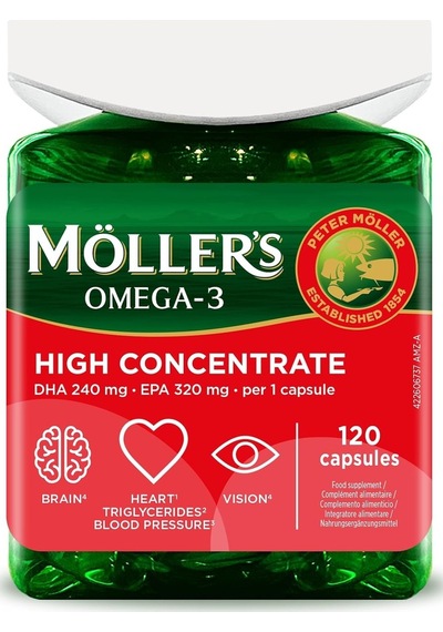 High Concentrate Omega-3 Premium Balık Yağı 120 Kapsül