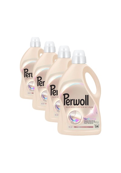 Açık Renkliler Sıvı Çamaşır Deterjanı 2.97 Litre, 3l, 54 Yıkama 4 Paketi