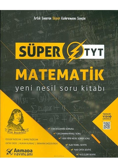YKS TYT Matematik Yeni Nesil Süper Soru Kitabı  -  Barış Tazecan  -  Armada Yayınları