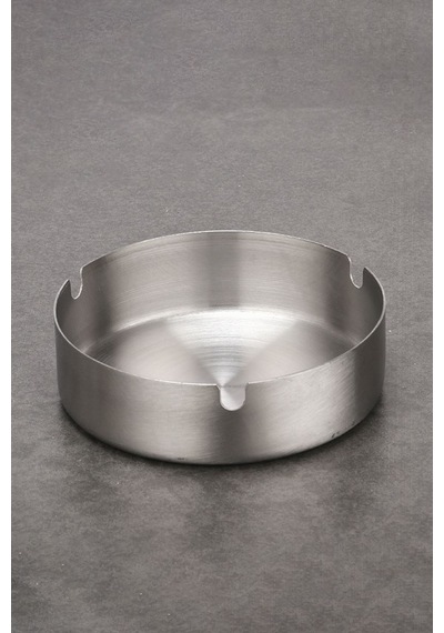 Çelik 10 Cm Gri Yuvarlak Kül Tablası Küllük Cin545