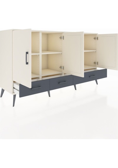 Hyperion Konsol 6 Raflı 3 Çekmeceli 4 Kapaklı 176x44x99 Aytaşı-aytaşı/antrasit Aytası - Aytası Hyperion Konsol 6 Raflı 3 Çekmeceli 4 Kapaklı 176x44x99 Aytaşı-aytaşı/antrasit Aytası - Aytası