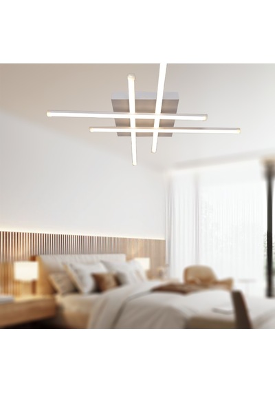 TT036-BY TT Aydınlatma Hashtag Modeli Mat Beyaz (Beyaz Işık) Led Avize Beyaz