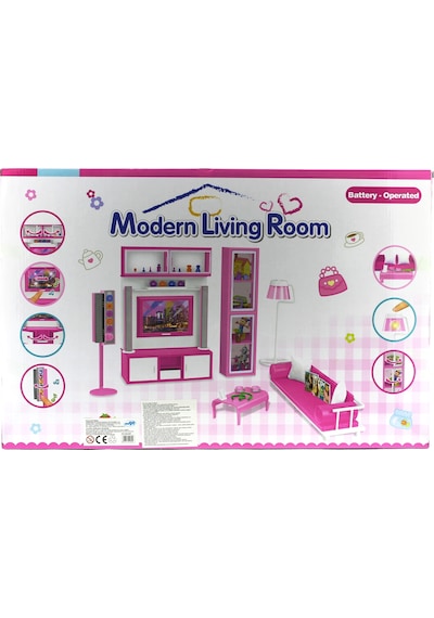 Modern Yaşam Oturma Odası Oyun Seti Sesli ve Işıklı