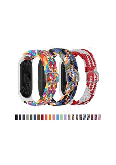 Xiaomi Mi Band 4 Mi Band 3 Kordon Tokalı Örgü Kordon