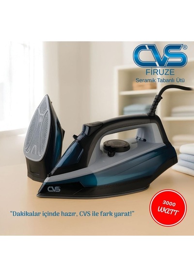 Cvs DN 5483 3000 W Firuze Seramik Tabanlı Ütü