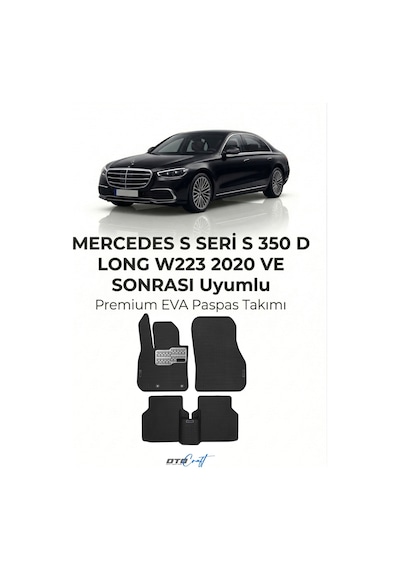 OtoCraft Mercedes S Seri S 350 D Long W223 2020 Ve Sonrası Araca Özel 3d Havuzlu Eva Paspas