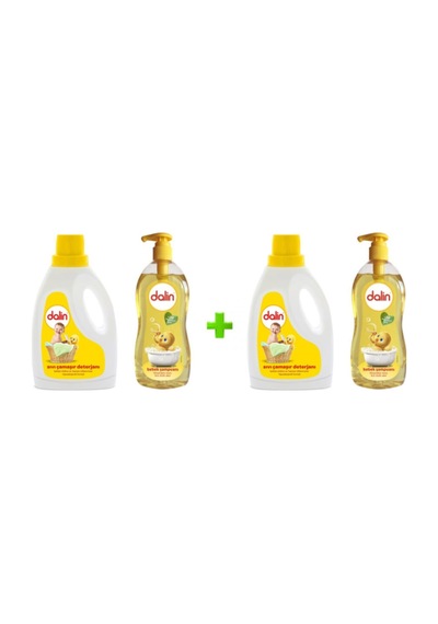 Sıvı Deterjan 1500 Ml + Bebek Şampuanı 900 Ml %98 Doğal Kökenli 2 Adet